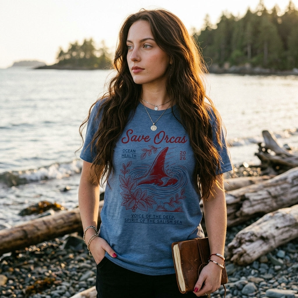 Save Orcas Tee — Ocean Conservation Orca T‑Shirt