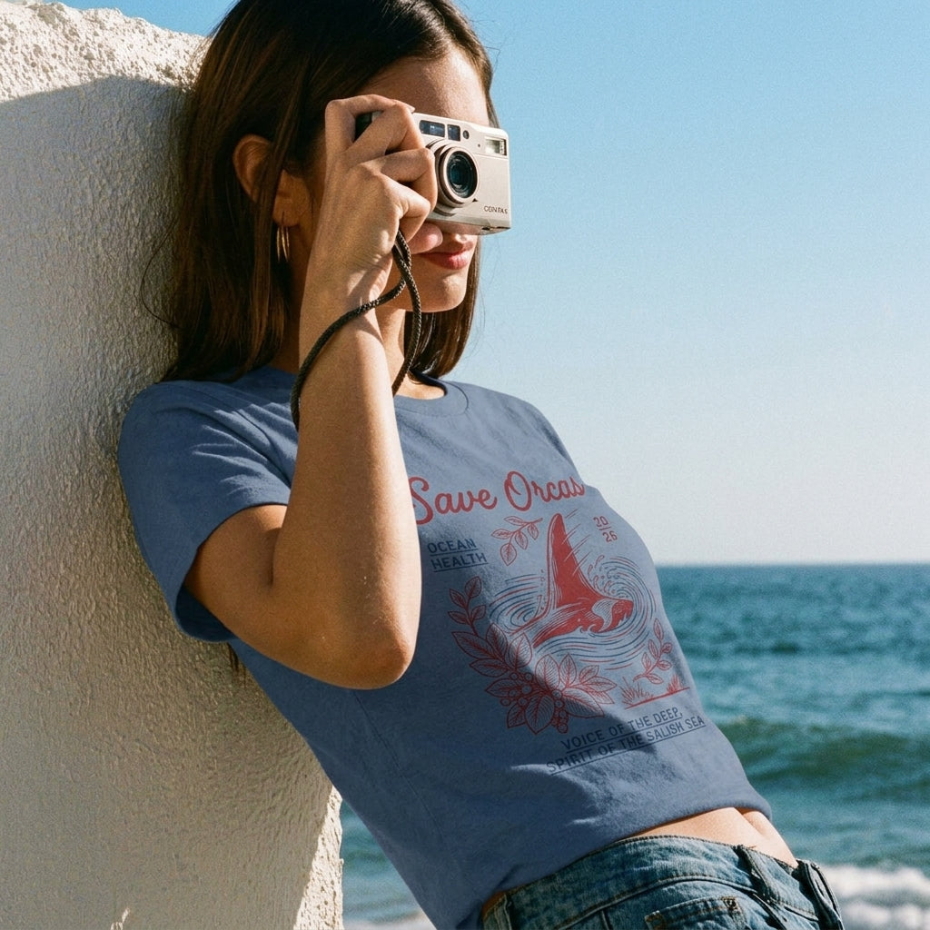Save Orcas Tee — Ocean Conservation Orca T‑Shirt