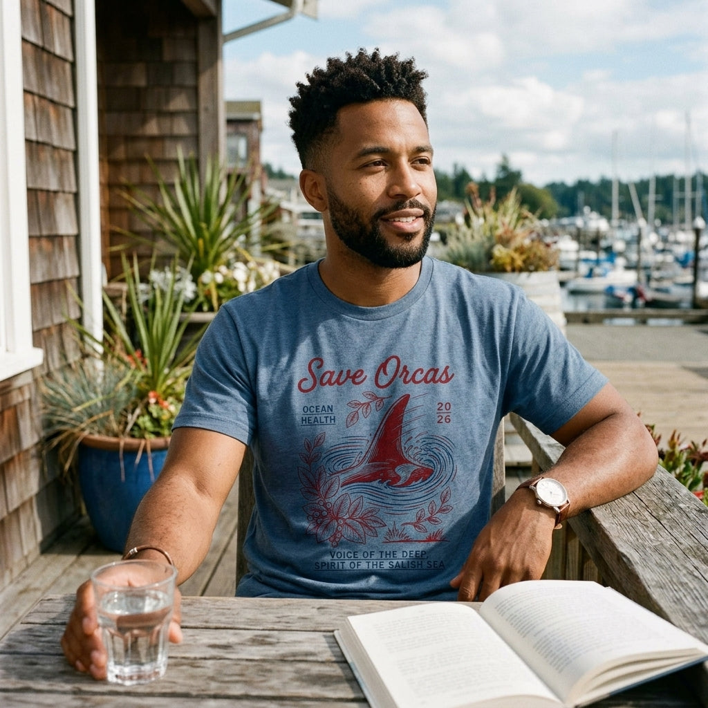 Save Orcas Tee — Ocean Conservation Orca T‑Shirt