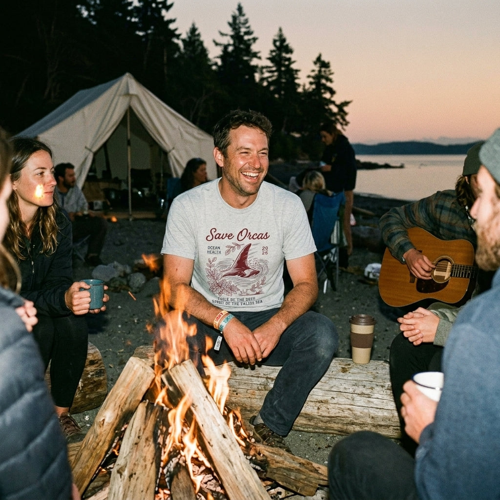 Save Orcas Tee — Ocean Conservation Orca T‑Shirt