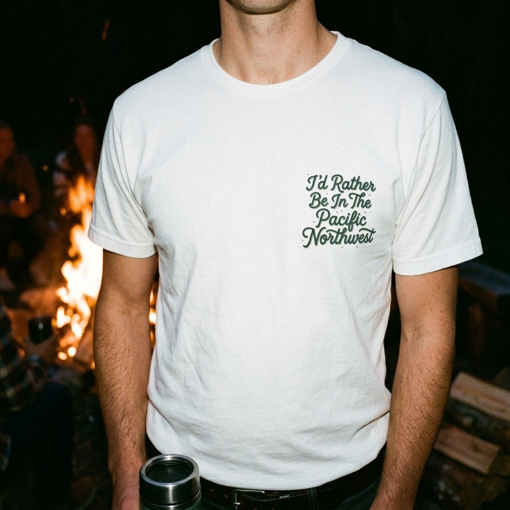 "I'd Rather Be In The Pacific Northwest" Conservation Nature T‑Shirt