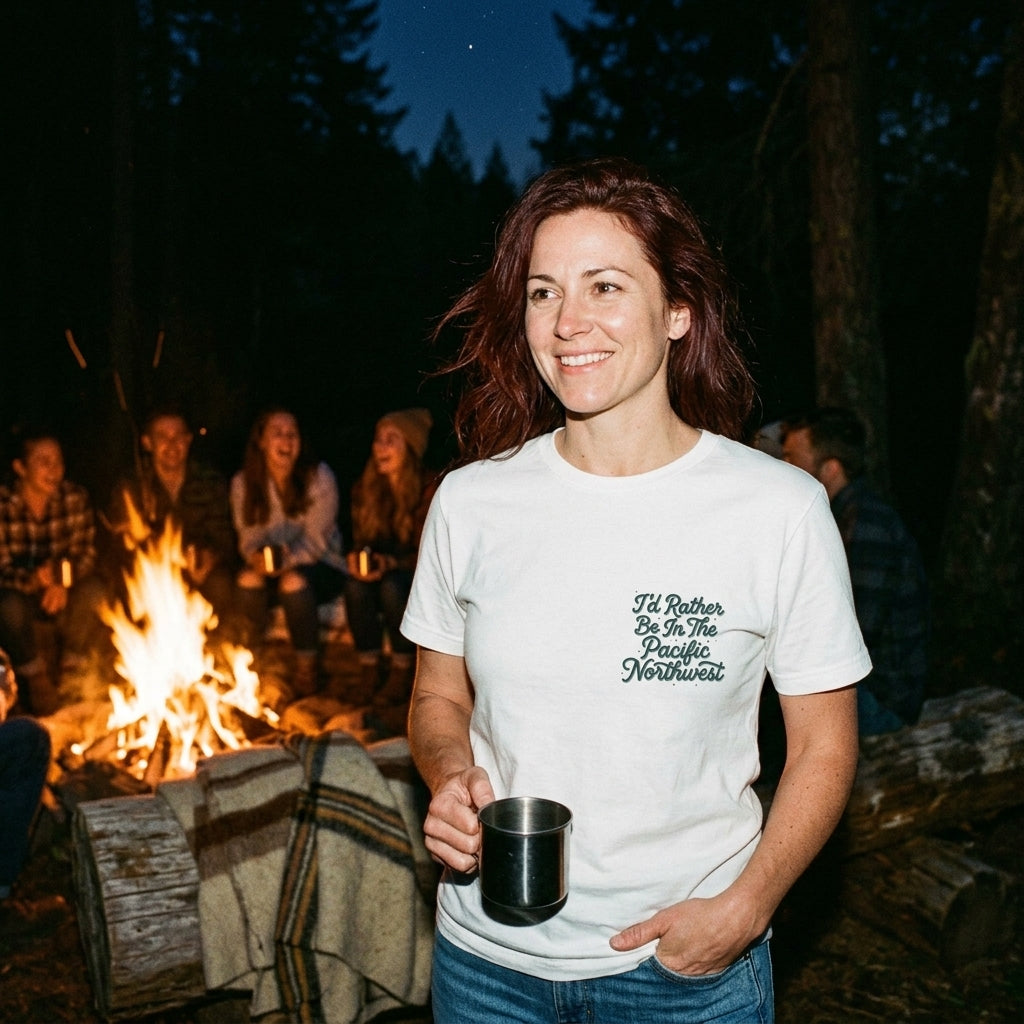 "I'd Rather Be In The Pacific Northwest" Conservation Nature T‑Shirt