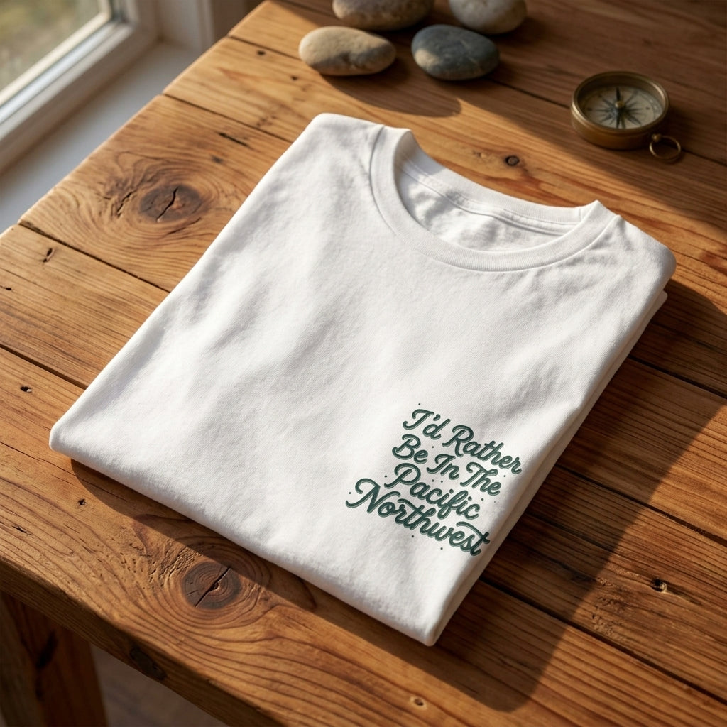 "I'd Rather Be In The Pacific Northwest" Conservation Nature T‑Shirt