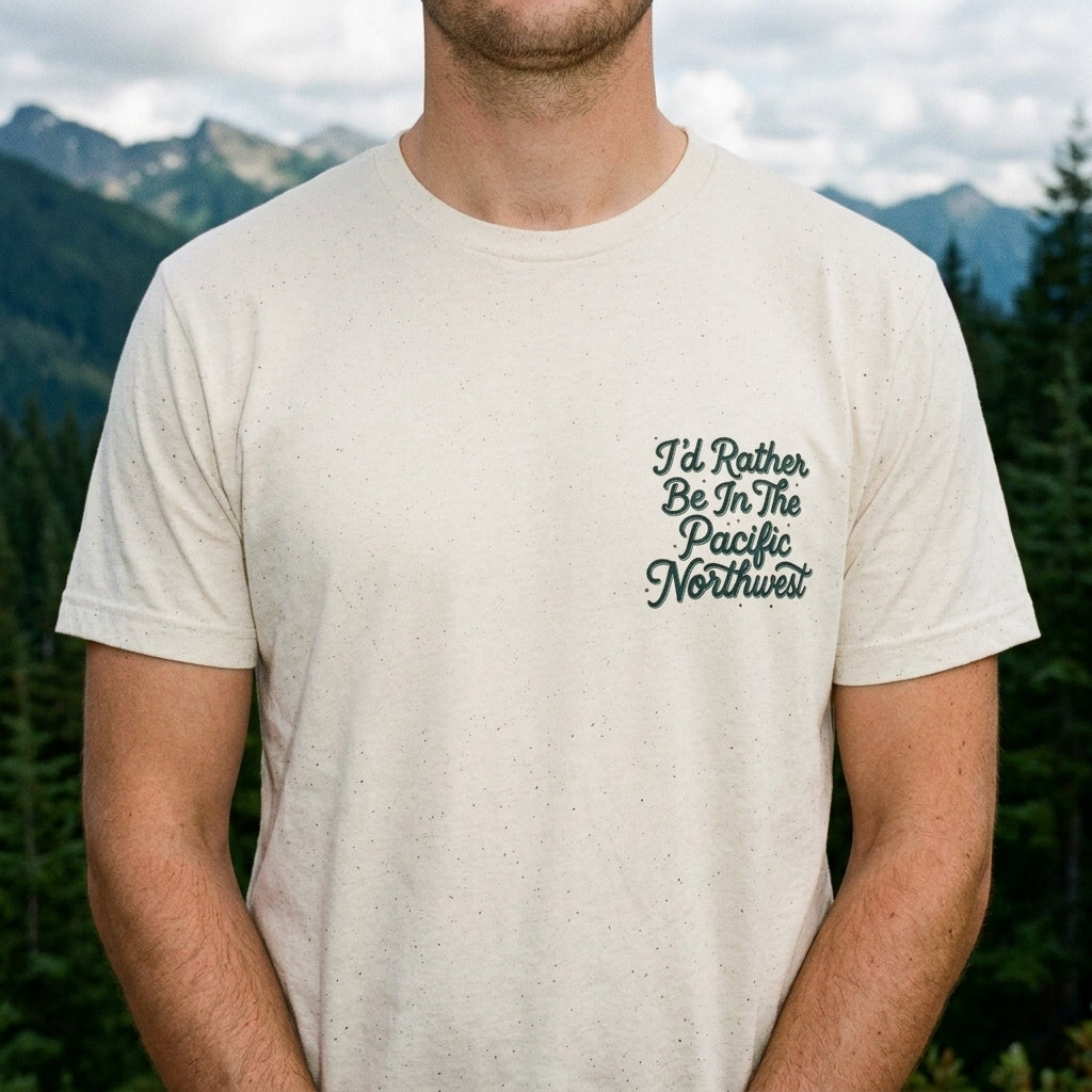 "I'd Rather Be In The Pacific Northwest" Conservation Nature T‑Shirt