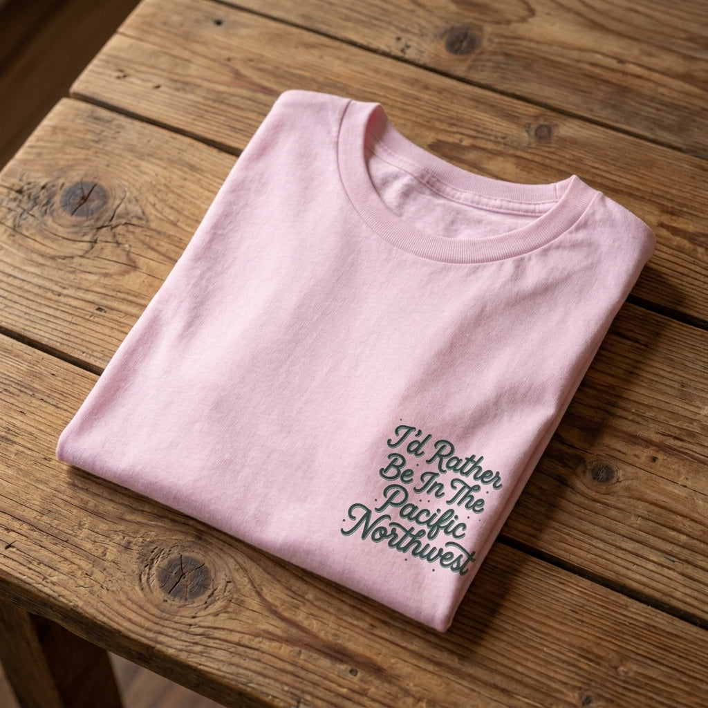 "I'd Rather Be In The Pacific Northwest" Conservation Nature T‑Shirt