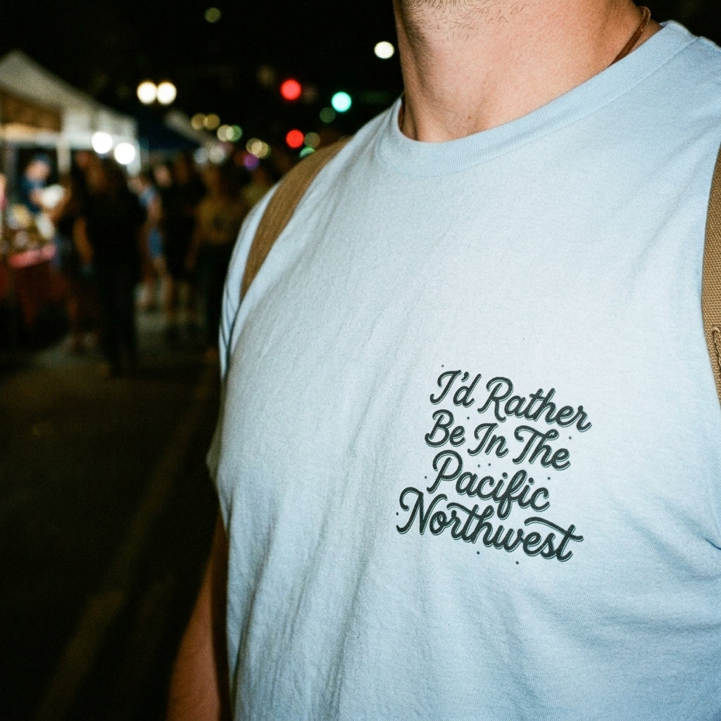"I'd Rather Be In The Pacific Northwest" Conservation Nature T‑Shirt