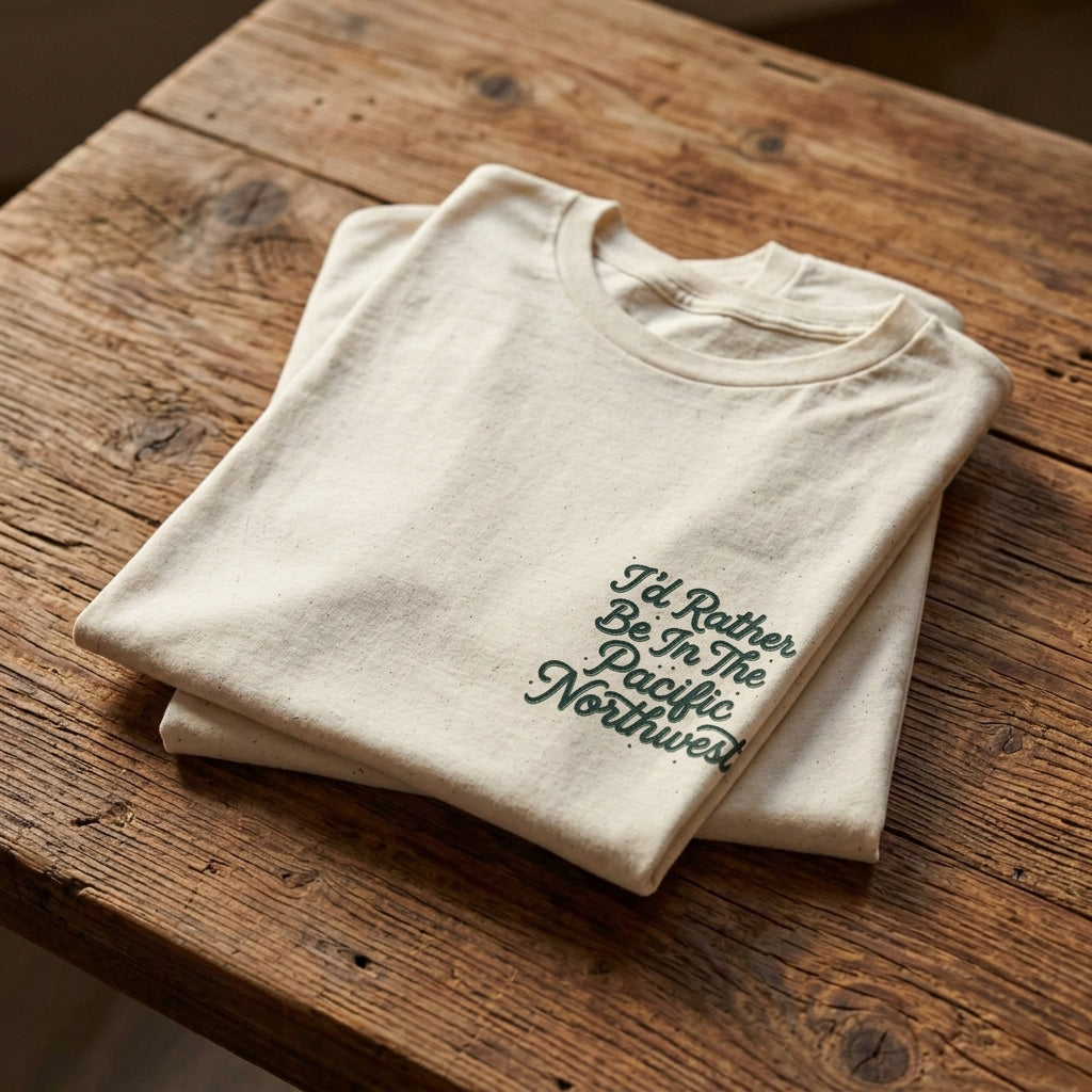 "I'd Rather Be In The Pacific Northwest" Conservation Nature T‑Shirt