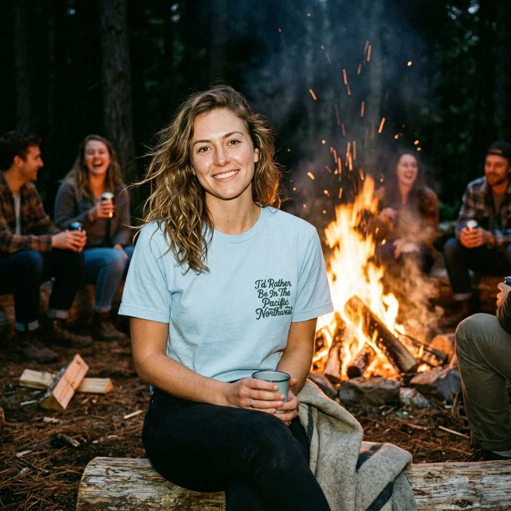 "I'd Rather Be In The Pacific Northwest" Conservation Nature T‑Shirt