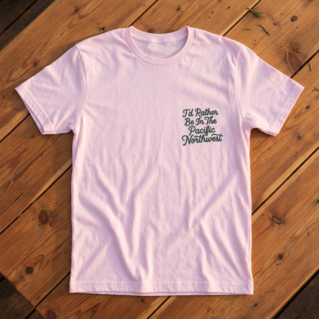 "I'd Rather Be In The Pacific Northwest" Conservation Nature T‑Shirt
