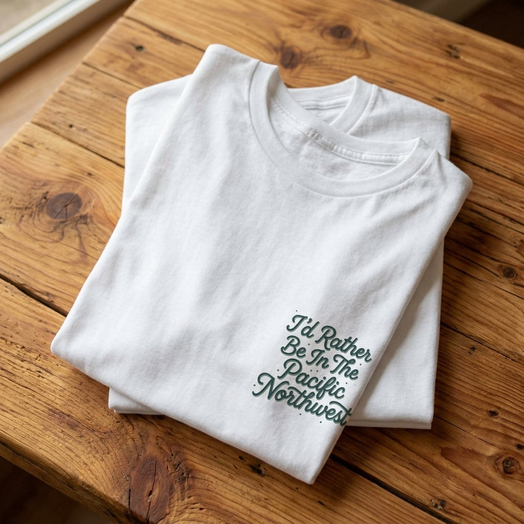 "I'd Rather Be In The Pacific Northwest" Conservation Nature T‑Shirt