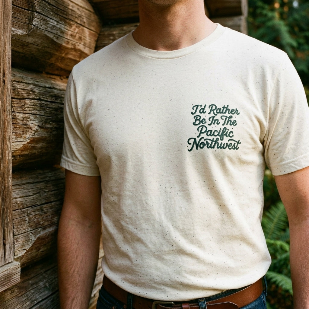 "I'd Rather Be In The Pacific Northwest" Conservation Nature T‑Shirt