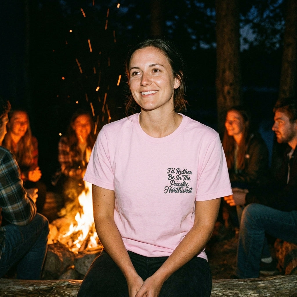 "I'd Rather Be In The Pacific Northwest" Conservation Nature T‑Shirt