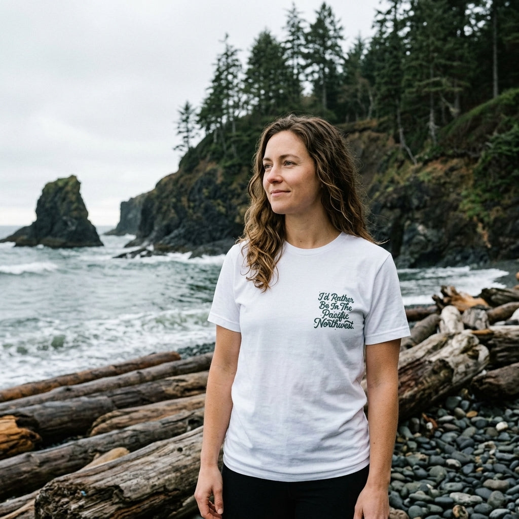 "I'd Rather Be In The Pacific Northwest" Conservation Nature T‑Shirt