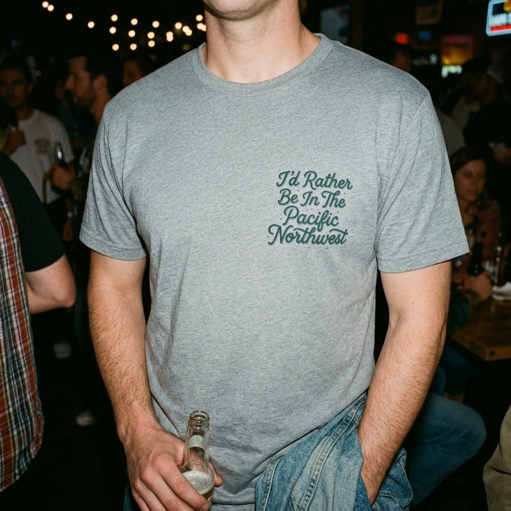 "I'd Rather Be In The Pacific Northwest" Conservation Nature T‑Shirt