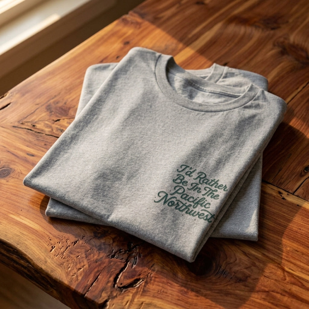 "I'd Rather Be In The Pacific Northwest" Conservation Nature T‑Shirt
