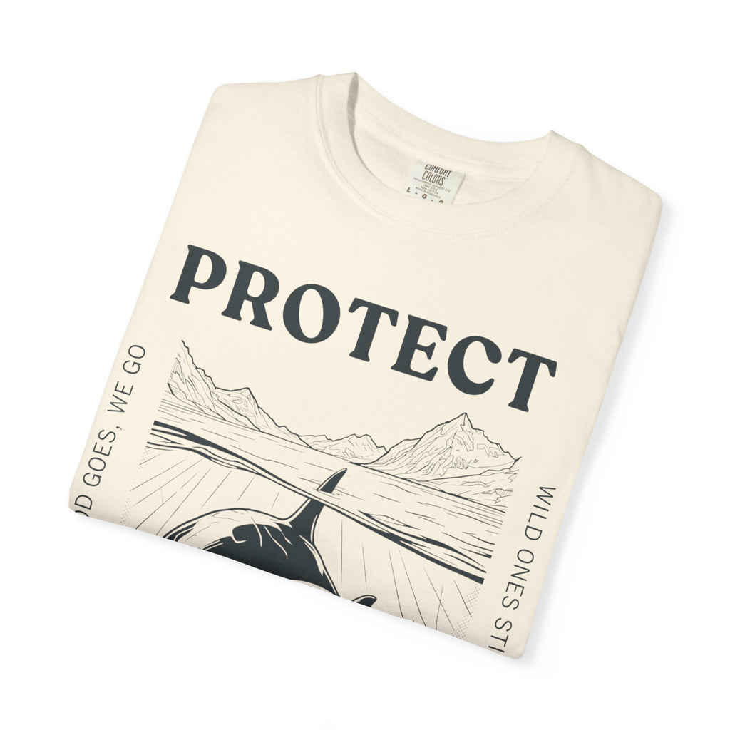 Protect The Pod Orca T-Shirt — Marine Conservation Comfort Colors T Shirt