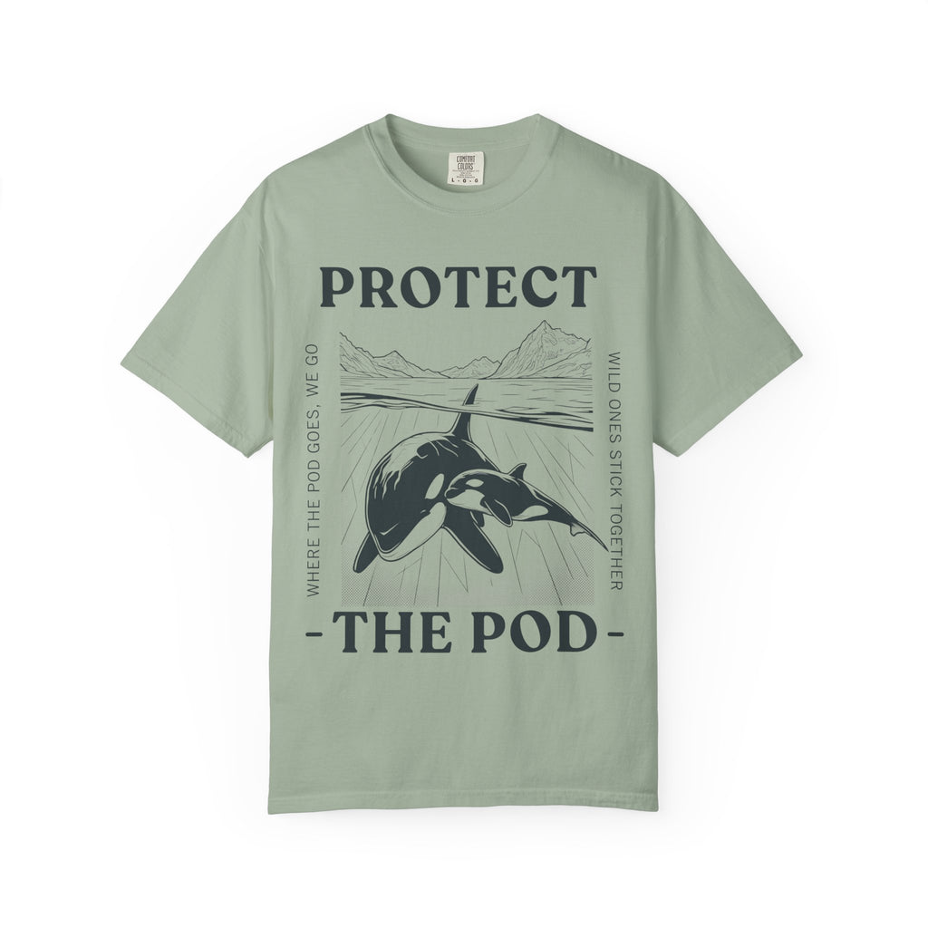 Protect The Pod Orca T-Shirt — Marine Conservation Comfort Colors T Shirt