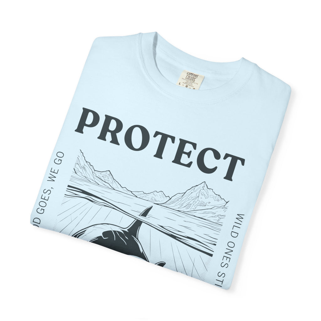 Protect The Pod Orca T-Shirt — Marine Conservation Comfort Colors T Shirt