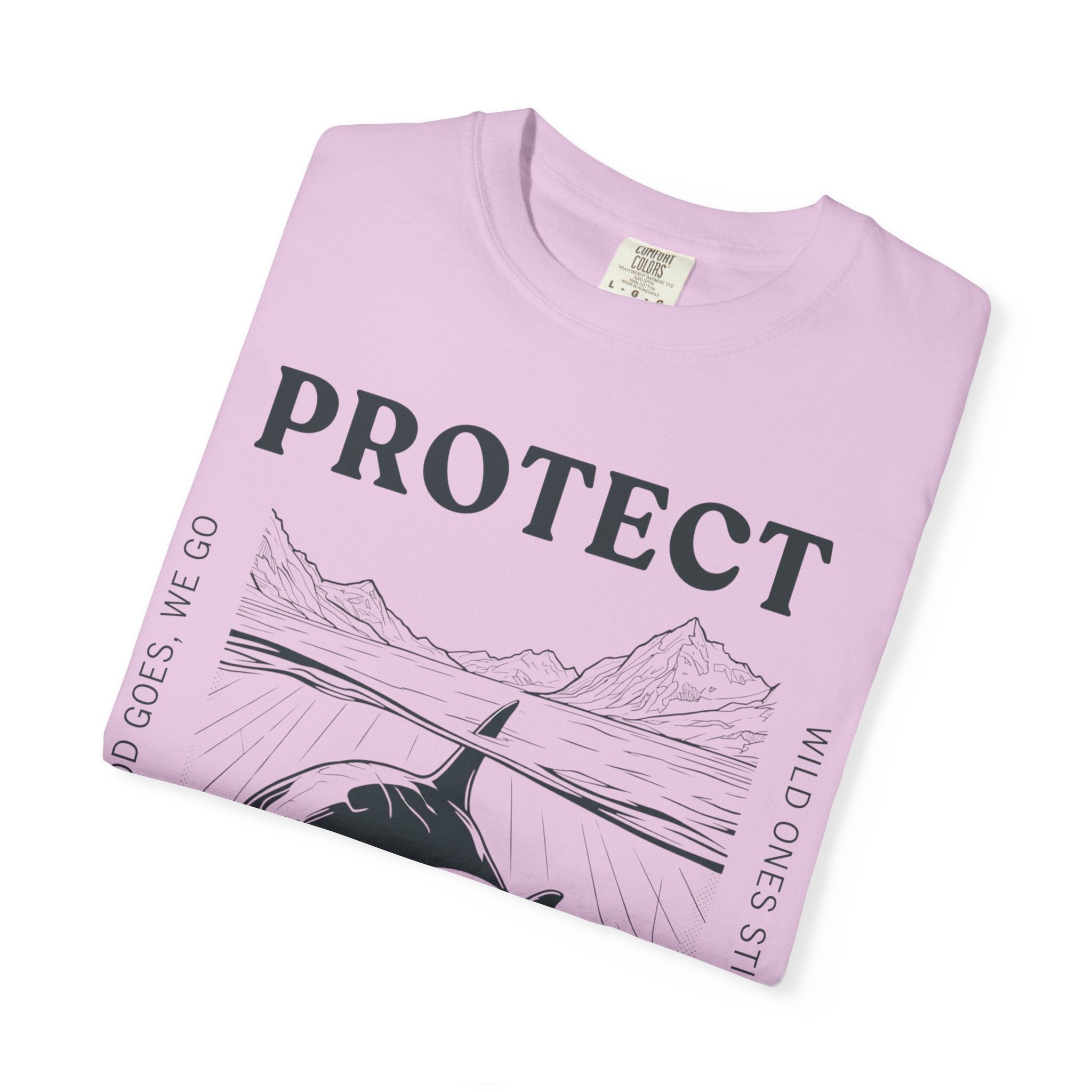 Protect The Pod Orca T-Shirt — Marine Conservation Comfort Colors T Shirt