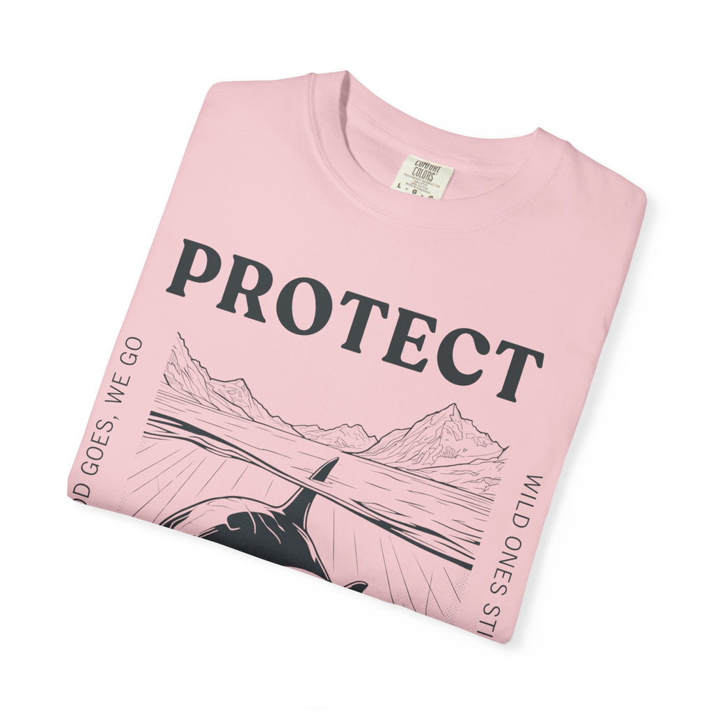 Protect The Pod Orca T-Shirt — Marine Conservation Comfort Colors T Shirt